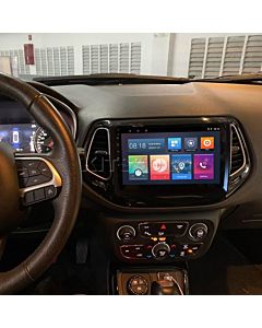 Multimídia Jeep Compass 2017 2018 2019 2020 2021 V2 Carplay 9"