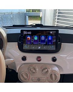 Multimídia Fiat 500 2012 2013 2014 2015 V2 Connect Carplay 9" 2011