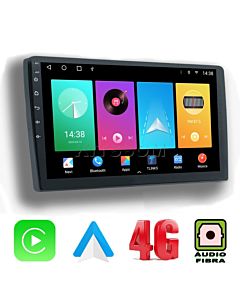 Central Multimídia Universal V2 Octa Óptica 4G Carplay 9"