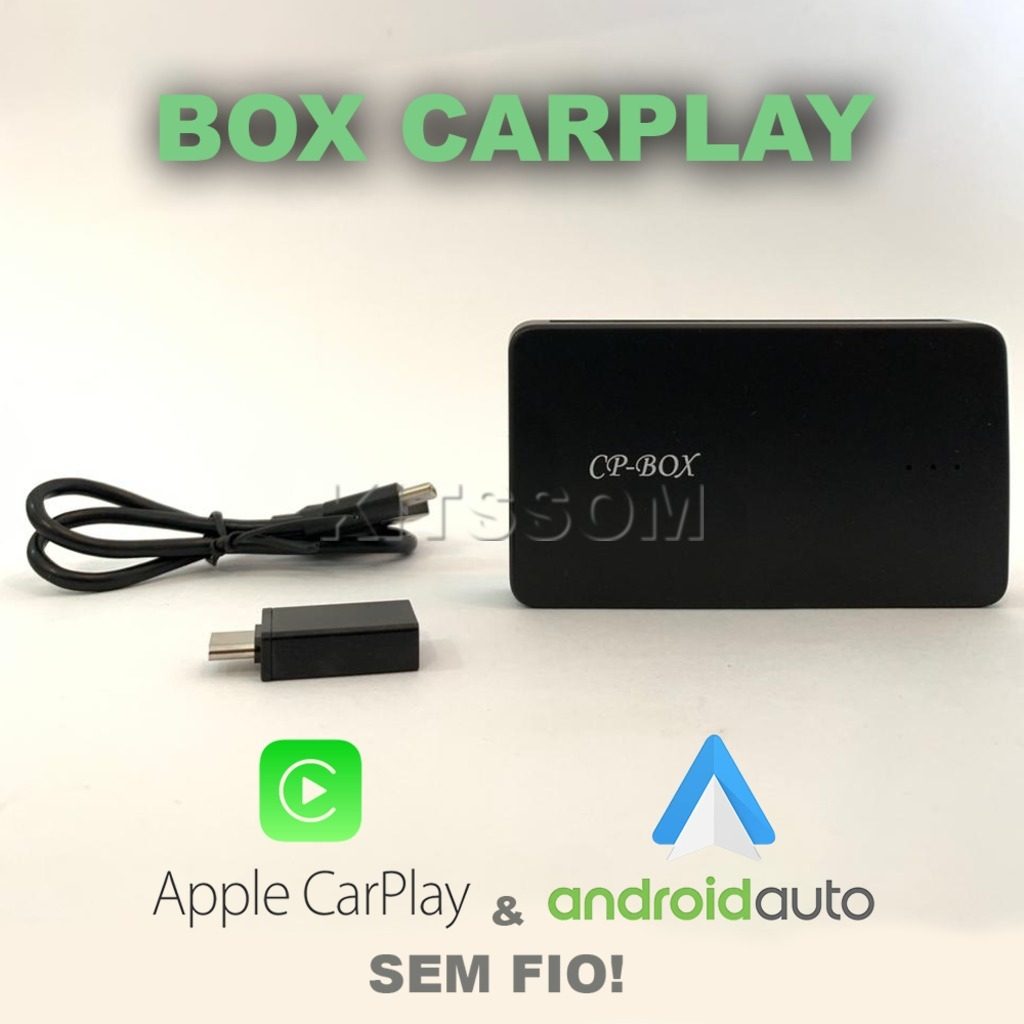 Box Carplay V2 Carplay e Android Auto Sem Fio