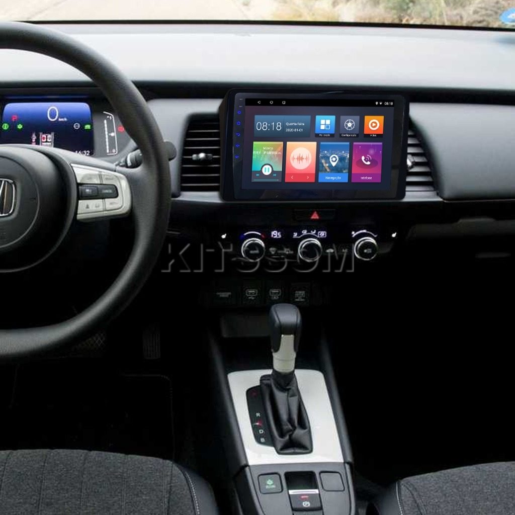 Multimídia Honda Fit 2022 2023 V2 Carplay 9"