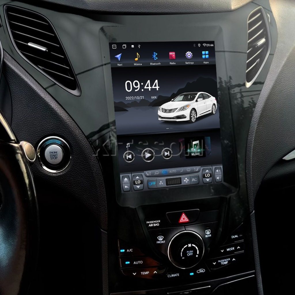 Multimídia Hyundai Azera 2012 2013 2014 V2 Tesla 9.7"