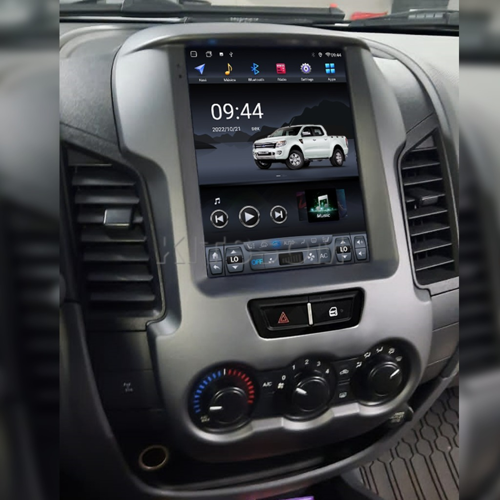 Multimídia Ford Ranger 2012 2013 2014 2015 V2 Tesla 9.7"