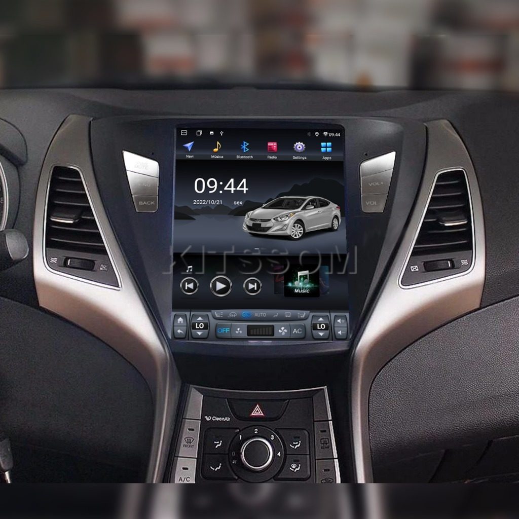 Multimídia Hyundai Elantra 2014 2015 2016 V2 Tesla 9.7"