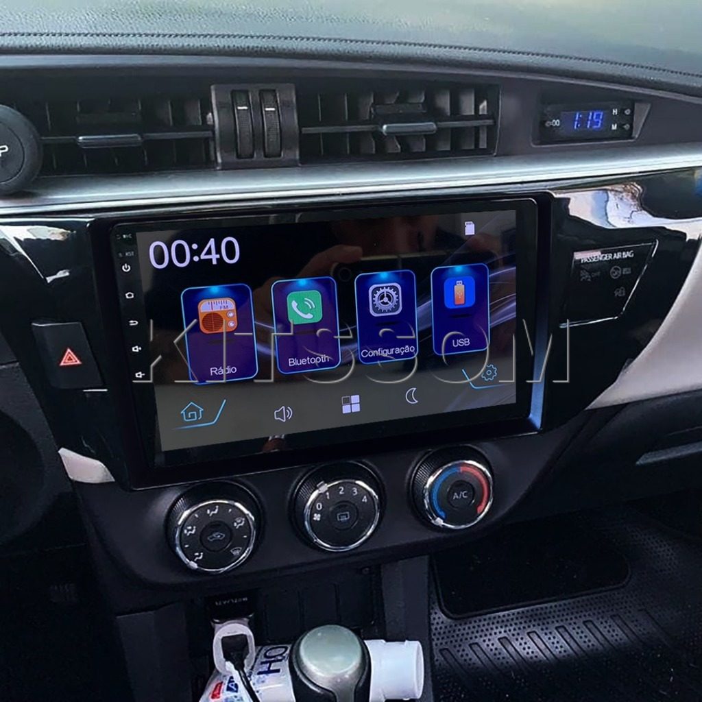 Multimídia Corolla 2015 2016 2017 V2 Connect Carplay 9"